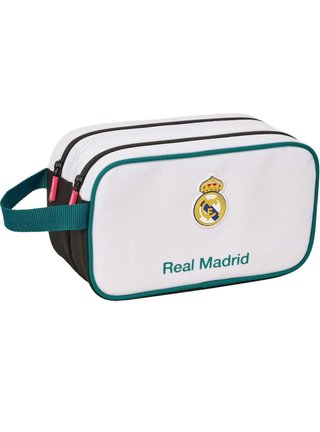 Neceser Escolar Real Madrid Safta Blanco y Verde