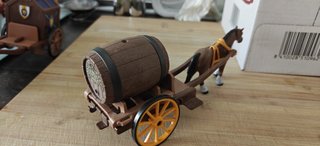 Playmobil Carro con Barril Grande