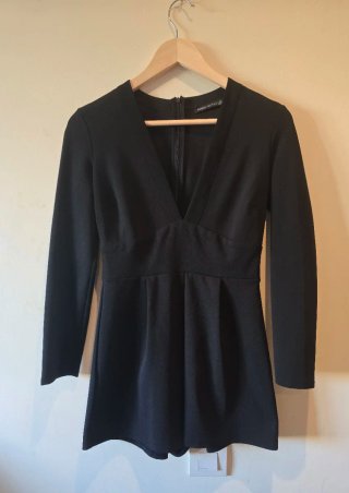 Mono Bershka negro manga larga talla S