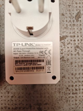 TP-LINK TL-WPA4530 Adaptadores Powerline Wi-Fi