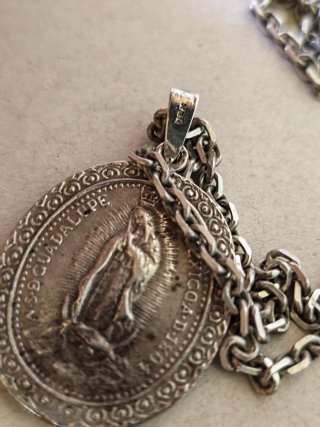 Cadena Plata 925 con Medallón Vintage