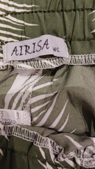 Conjunto Pantalón y Blusa Estampado Hojas