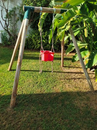 Columpio Infantil Jardín Madera