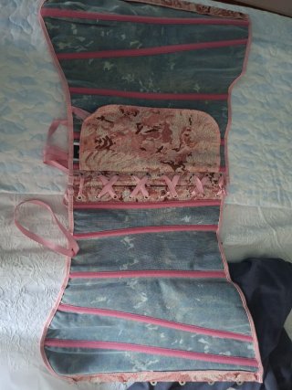 Corse mujer estampado floral rosa