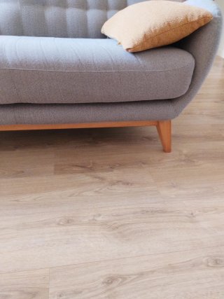 Sofá Chester Tela Gris y Beige