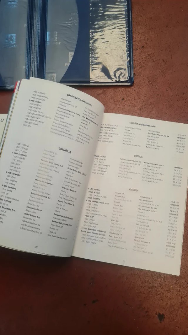 Carpeta con manuales Peugeot 307 año 2004