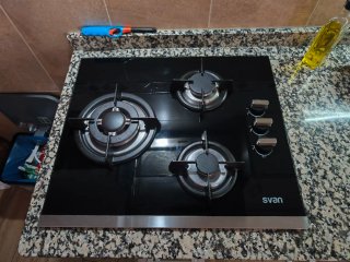 Placa de gas Svan 3 fuegos