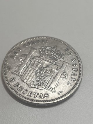 Lote 6 Monedas 5 Pesetas Plata 1889 Alfonso XIII