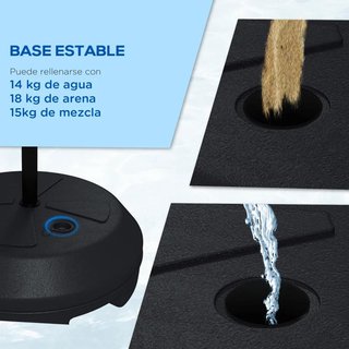 Canasta de Baloncesto Ajustable con Diana Negro