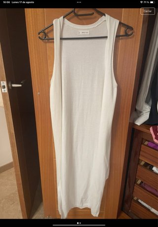 Chaleco Mango Blanco Talla Única
