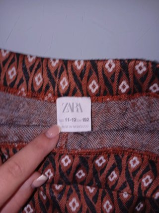 Falda Zara Mini Estampada
