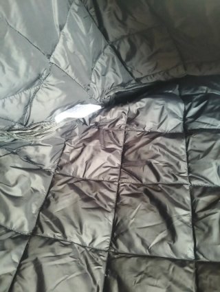 Chaqueta acolchada negra mujer