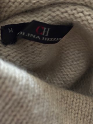 Jersey CH  gris top Cuello Alto Manga Abullonada,