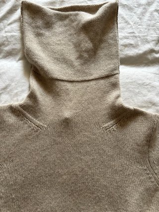 Jersey CH  gris top Cuello Alto Manga Abullonada,
