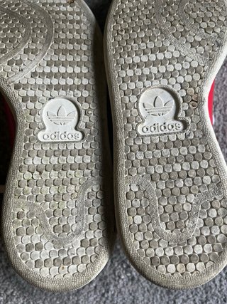 Zapatillas Adidas Stan Smith Rojas Charol Corazón
