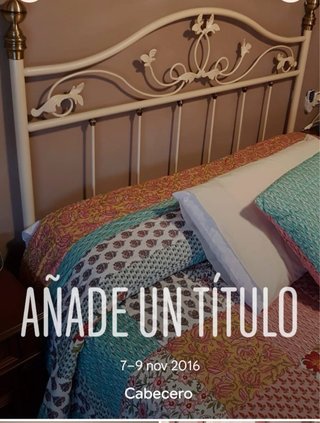 Cabecero de cama metálico blanco