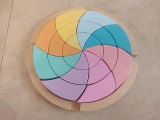 Puzzle Circular Madera Montessori