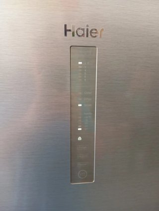 Frigorífico Haier 330L Combi de 3 puertas inox