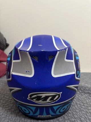 Casco Moto MT Helmets Azul talla S