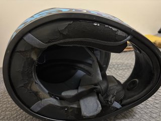 Casco Moto MT Helmets Azul talla S