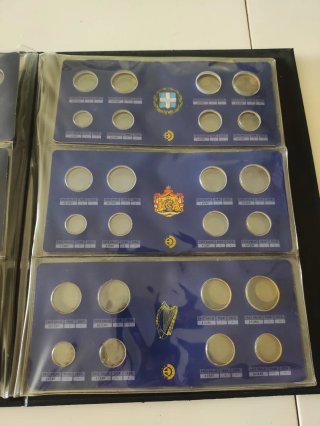 Álbum antiguo para monedas euro