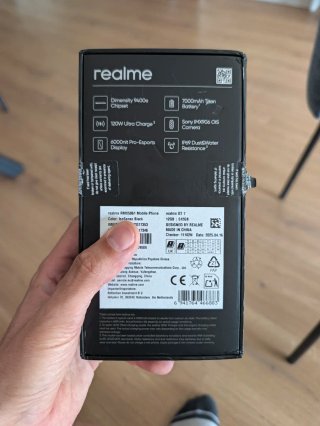 Realme GT7 Global 12GB+512GB Negro
