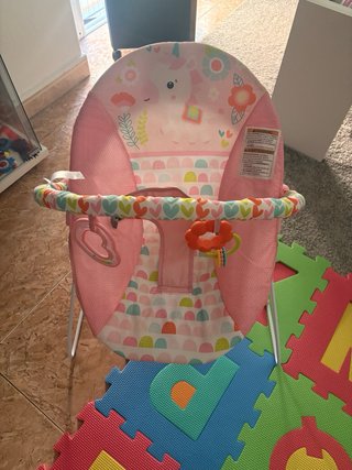 Hamaca para bebé con diseño de unicornio