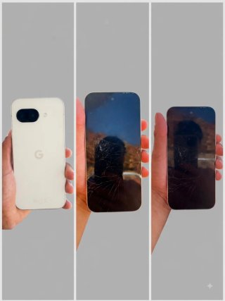 Google Pixel 9a - Pantalla agrietada pero funciona