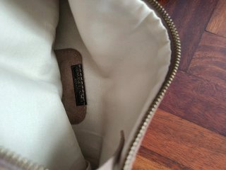 Bolso de Nobuk Beige y Marrón