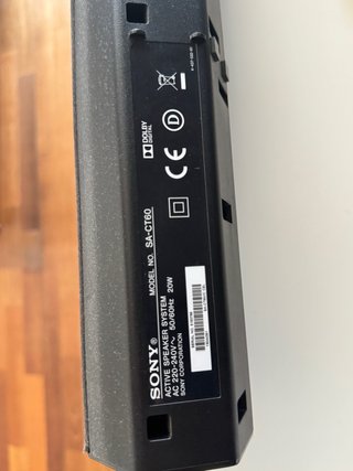 Barra de Sonido y Subwoofer Sony Negro