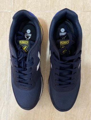 Zapatillas Munich, NUEVOS A ESTRENAR,Azul y Blanco