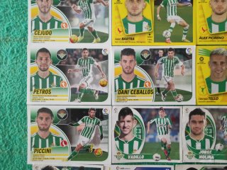 Lote cromos Real Betis Balompié Panini La liga