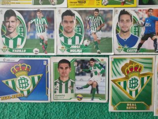Lote cromos Real Betis Balompié Panini La liga
