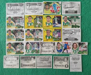 Lote cromos Real Betis Balompié Panini La liga