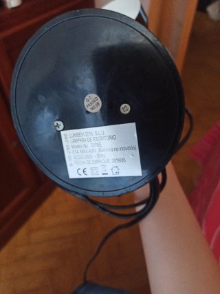 Flexo de escritorio negro
