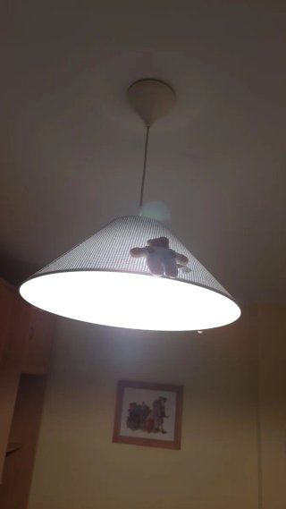Lámpara de mesa osito peluche y lámpara de techo