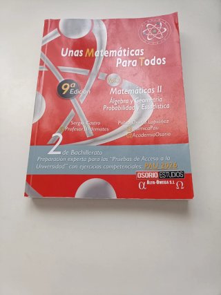 Libros academia Osorio Matemáticas II.