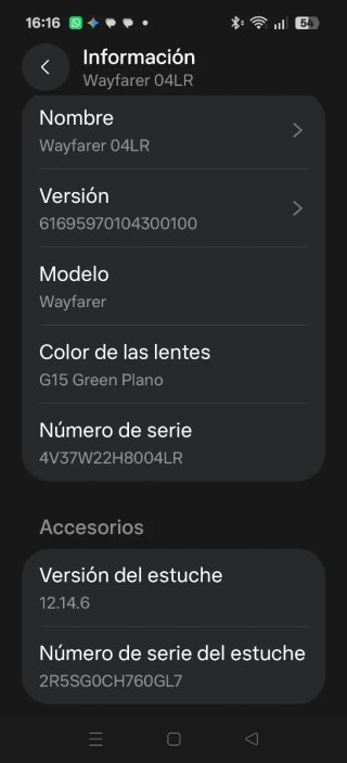 PRECIO NEGOCIABLE* Gafas Wayfarer GEN 2 04LR Verde