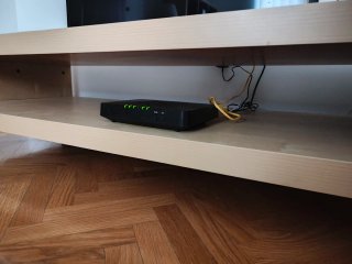 Mueble TV madera claro salón