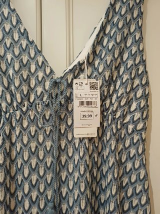 Vestido midi punto Springfield