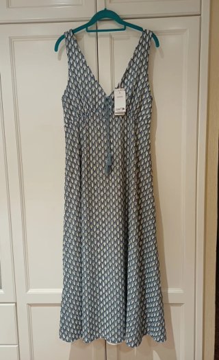 Vestido midi punto Springfield