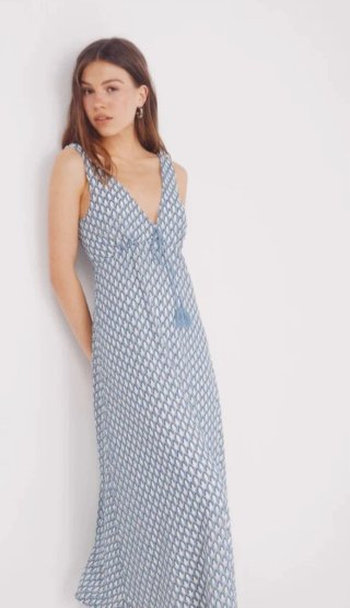 Vestido midi punto Springfield