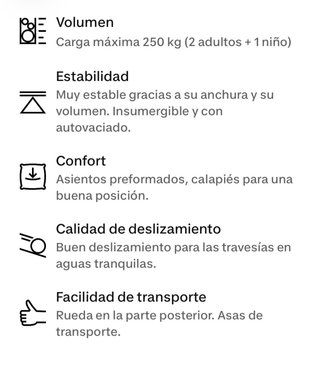 Kayak 2 plazas para adulto y niño