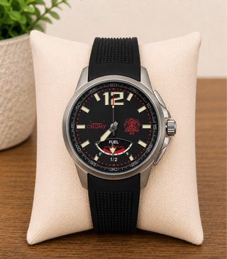 Reloj Calgary Negro y Plateado