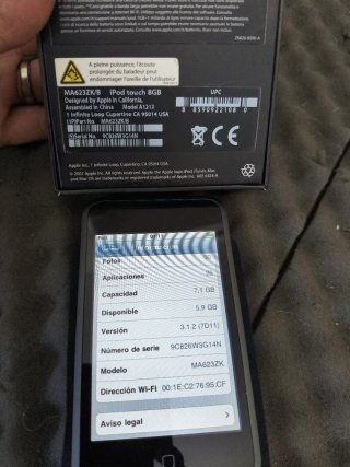 Apple iPod A1213 Plata