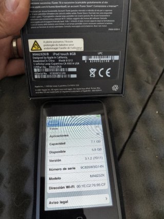 Apple iPod A1213 Plata