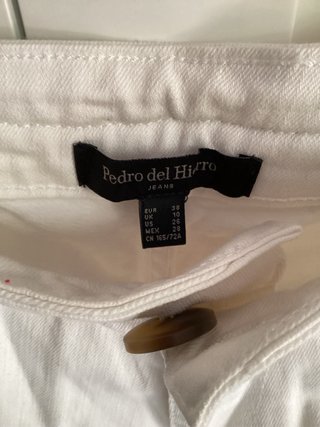 Pantalón blanco Pedro del Hierro T38