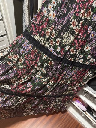 Vestido Topshop floral negro multicolor