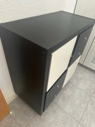 Mueble Kallax Ikea Negro y Blanco