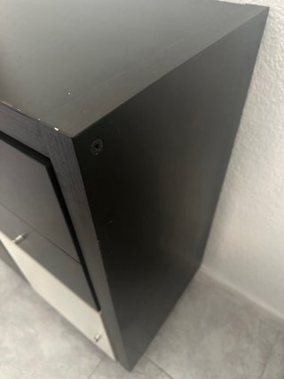 Mueble Kallax Ikea Negro y Blanco